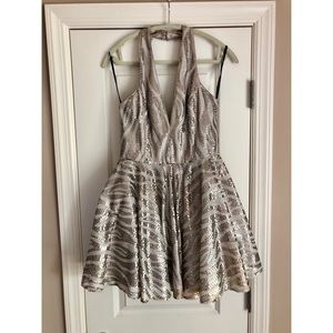 BEBE sequin party dress